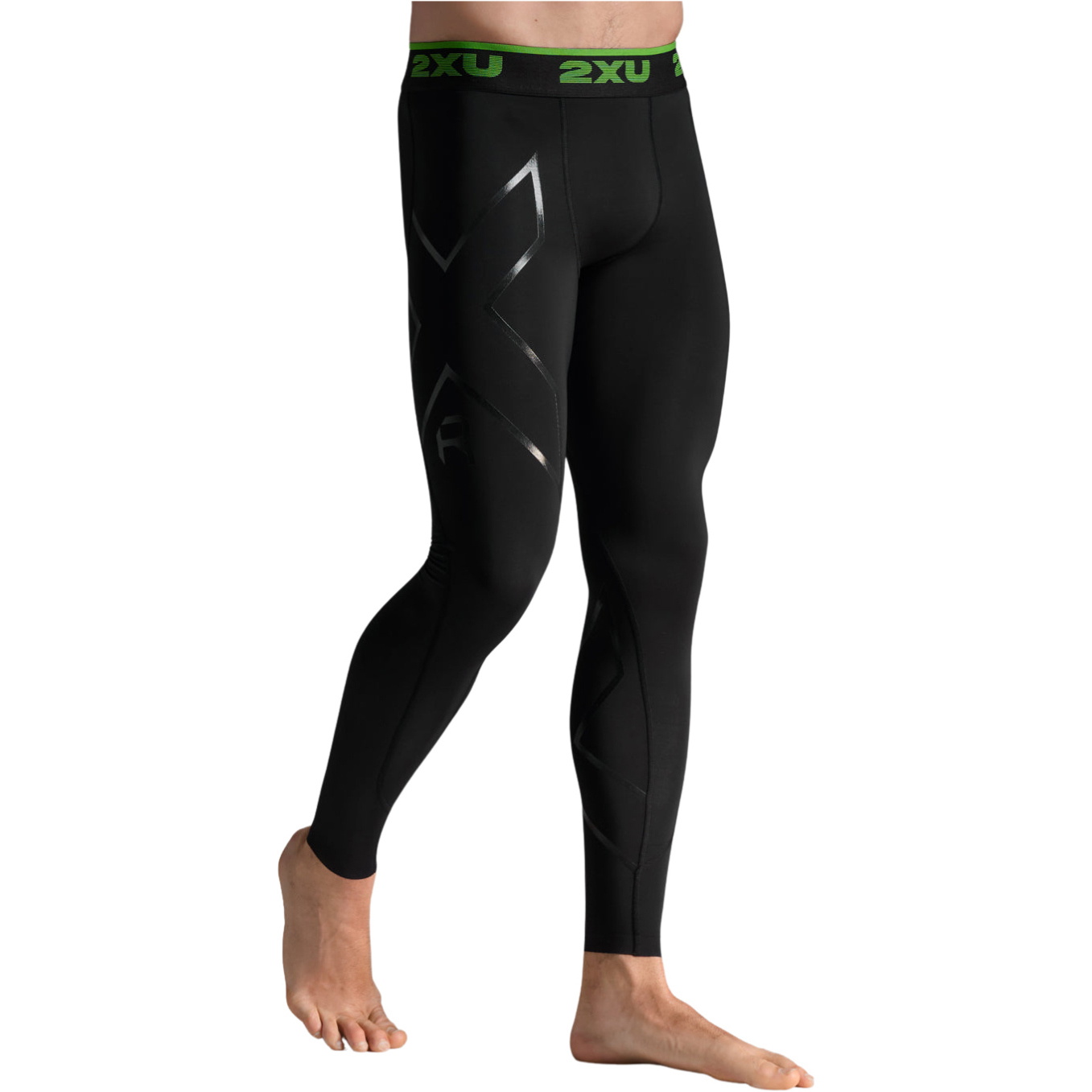2026 2XU Mens Refresh Recovery Comp Tights MA4419B - Black / Nero